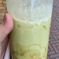 Matcha soy milk tea  at Mister Lam Vietnamese Streetfood in Goes