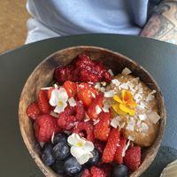 Coconut bowl   at Nourish Plant Kitchen in Harrogate