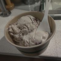 Cherry ice cream at Karma Cream in Gainesville