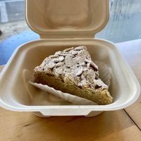 Almond Orange Ricotta Cake. Vegan.  at Karma Cream in Gainesville