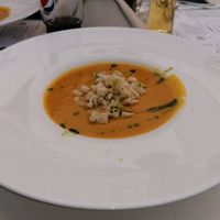 China o cappuccino with crutons at Grizzly in Deva