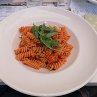 Pasta with prima era souce at Grizzly in Deva