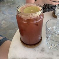 Fresh Summer fruit juice   at Lovemade in Kos