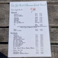Menu 2 at Gartencafé Klostersee in Cismar