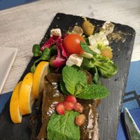 Hojas de parra rellenas #Veganuary at Restaurante Damasco in Cordoba