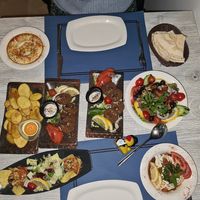 The whole New Year's Meal at Restaurante Damasco in Cordoba