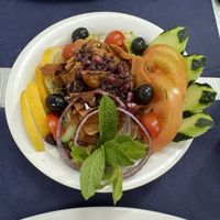 Fattoush (the only food that survived long enough for a picture 😁)  at Restaurante Damasco in Cordoba