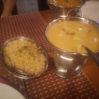 Arroz pilau y tofu korma at The Curry House in Benidorm