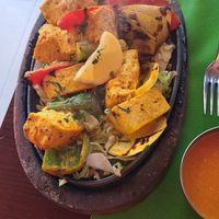 Tofu tikka and sauce at The Curry House in Benidorm