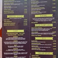 Fully vegan menu available (April 2024) at The Curry House in Benidorm