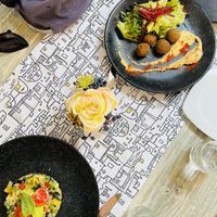 Quinoa salad and falafel & hummus   at Stara Loza in Dubrovnik
