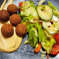 Falafel starter (vegan) at Stara Loza in Dubrovnik