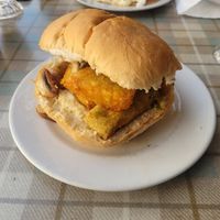 Vegan Breakfast Bap at Mike's Bites in Bangor