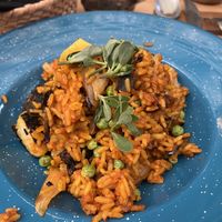 Paella vegetariana   at Tata Mezcaleria in Morelia