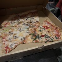 Leftover slices from our two vegan pies   at Community Pie in Chattanooga