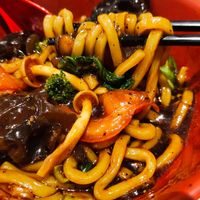 Black pepper udon at Veggie Trend - 素码时代 in Central Singapore