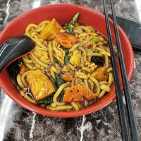 Black pepper udon at Veggie Trend - 素码时代 in Central Singapore