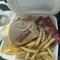 Burger set , Egg is optional   at Veggie Trend - 素码时代 in Central Singapore