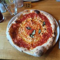 Delicious Pizza Neapolitana with vegan cheese at Bottega No. 13 in Neustift Im Stubaital