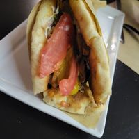 Seitan souvlaki at Demetra in Chalkis