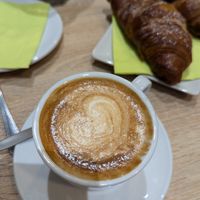 Soy milk cappuccino at Biolino in La Spezia