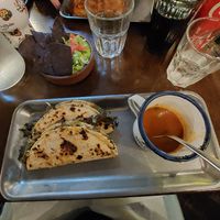 Mushroom birria tacos at La Taquería - Castle St in Belfast