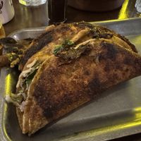 Vegan birria tacos (not shown in the pic is a cup of birria sauce to dip them in)  at La Taquería - Castle St in Belfast