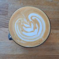 Oat flat white at Riptide   in Poole