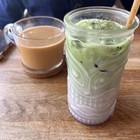 Blueberry matcha   at Riptide   in Poole