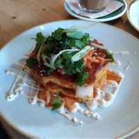 Kimchi pancake  #Veganuary at Little Fern in Barcelona