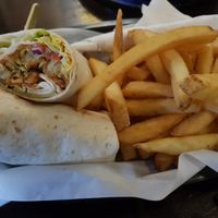 'Seitans little helper' with fries at The Cluny in Newcastle Upon Tyne