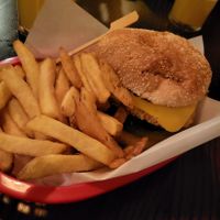 Bean around the world burger at The Cluny in Newcastle Upon Tyne