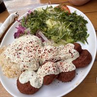 Falafel Teller  at Emirdağ-Kebabhaus in Aschaffenburg