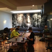 Inside, back seating at Irving Farm New York in New York City