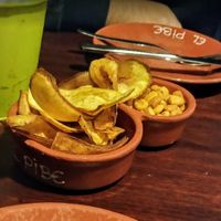 Banana chips at Empanadaria El Pibe in Lisbon
