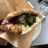 Ta’ameya pita  at Ta'ameya Falafel in Stockholm