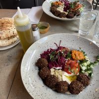   at Ta'ameya Falafel in Stockholm