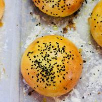 Homemade bread for veggie burgers (2) at Quadrophenia FTV Surf Bar in Fuerteventura