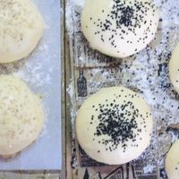 Homemade bread for veggie burgers (1) at Quadrophenia FTV Surf Bar in Fuerteventura
