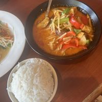 Red curry with tofu  at Mai Thai in Orange