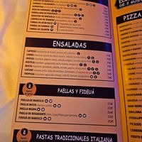 Menu at Da Giovanni in Tossa De Mar