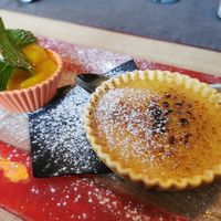 Vegan creme bruelee! at Wirtshaus im Tutzinger Hof in Starnberg