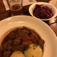 Vegan goulash with dumplings😋 at Zur Alten Fleischerei in Muenster