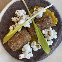 Corn taco  at Owamni by The Sioux Chef in Minneapolis