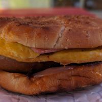 Breakfast Glizzburger at Chubby Bunny in Portland