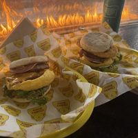 Chubby bunny (left) and boss bunny (right)  at Chubby Bunny in Portland