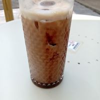 Iced mocha with oat milk at Ugly Duck in Rochester