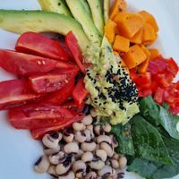 Quinoa superbowl at The Kalymnos Experience Healthy Food Bar in Kalymnos