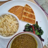 Dhal bhat - cannot recommend enough. So comforting and delicious. at The Kalymnos Experience Healthy Food Bar in Kalymnos