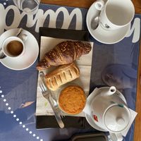 Espresso, tea, various vegan pasteries  at My Land in Alberobello